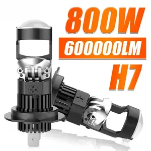 800W H7 H11 Led Projector Faro Luces Mini Bulb 600000 LM Canbus H8 H9 9005 HB3 9006 HB4 Headlight Wireless For Car/Motorcycle 12V Plug&play