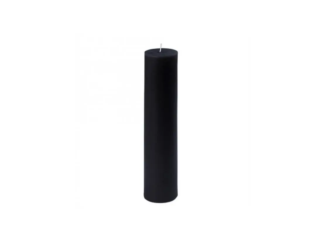 2-Pack Cylinder Black Neutral Artisan Household Candles - 9in H x 2in D Hand-Poured Home Decor, Impressive Design, 51hr Burn Time, Ideal for Gift Giving & All Rooms, Two-Pack