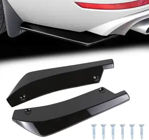 Wuyaoyao PCS Car Rear Bumper Diffuser Spoilers, AntiCollision Front Bumper Lip Protector, Rear Bumper Guard Diffuser Splitter, Bumper Side Skirt Lip Body Kit, Exterior Car Decoration