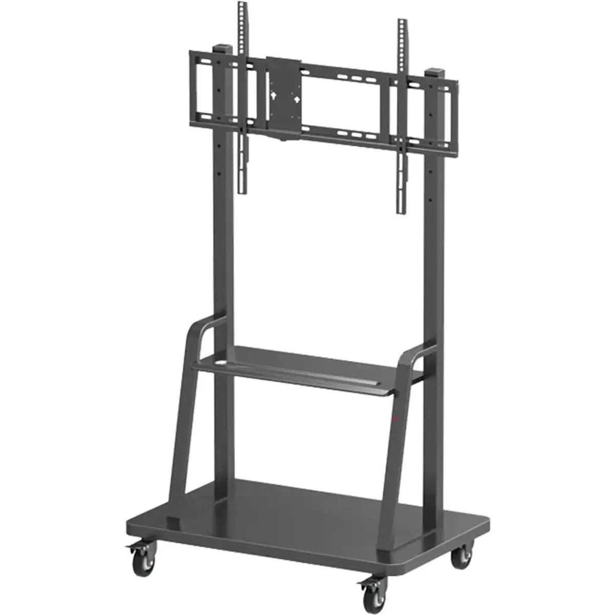 212 MAIN Heavy-Duty Mobile Stand for Smart Board Interactive Display Panels - VESA Mount, 265lb Capacity, Adjustable Height, Storage Racks & Organizer, Supports Smart Board Displays, 265 Lb Capacity, Locking Casters