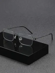 New European and American fashion trend street style classic modern retro glasses, minimalist ultra-light square frame street style unisex business eyeglass frames, comfortable to wear, for daily photo shoots and decorative use.