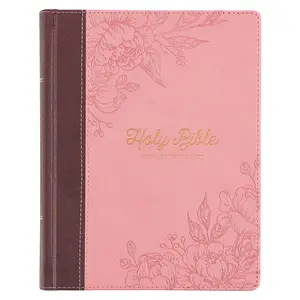 KJV Holy Bible, Note-taking Bible, Faux Leather Hardcover - King James Version, Brown/Pink (KJV Note-taking Editions)