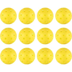 4/6/12/20/50/100 pcs Pickleball Balls,40 Hole Outdoor Pickleball Balls,8mm Precision Drilled-Spaced Pickle Ball Set-Profession Plastic Ball for Pickleballs Paddles and Indoor Floor Sport Court