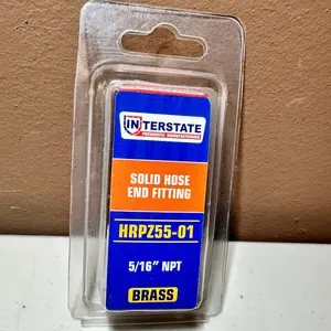 Interstate Pneumatics HRPZ55-01 Reusable Solid Hose-End Fitting 5/16" NPT