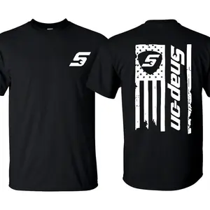 💃🕺[Graphic Tee] Snap-On American Flag T-Shirt – 100% Cotton USA Flag Graphic Tee for Garage Enthusiasts & Automotive Fans, Men’s Casual Streetwear Gift, Regular Fit Short Sleeve Tee, Car Lovers, Mechanics, TikTok Viral Fashion, Patriotic USA T-Shirt