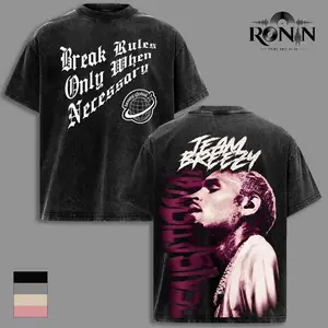 Chris.Brown Graphic T-Shirt, R&B Music Icon Fan Tee, Vintage Concert Inspired Shirt, Double-Sided Acid Wash Cotton Top, Oversized Streetwear Apparel, Hip Hop Music Lover Gift, Lightweight Casual Unisex Tour Style Tee Z8N
