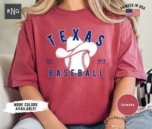Texas Baseball Shirt, Ranger Baseball Tshirt, Retro Ranger Baseball Shirt, Ranger Fan Gift, Texas Sports Apparel, Game Day Baseball Shirt
