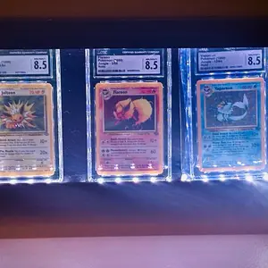 Eeveelution 8.5 Graded Set w/ Case Jungle Set 1999 Holo Jolteon Flareon Vaporeon