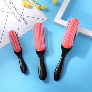APWIKOGER 9-Row Detangling Hair Brush Scalp Massager for Curly Straight & Wet Hair Removable Rows ABS Material Lightweight Durable Comb
