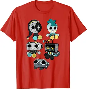 Cute Dandy's World Characters For Boys And Girls T-Shirt T-Shirt, Sprunkii Game T-Shirt, Cute Dandy Lover Funny World Sprunki Toys Unisex-Kids Black Small Birthday, Dandy And Pebble World Birthday Dandy's Costume For Kids, Birthday Girl Outfit