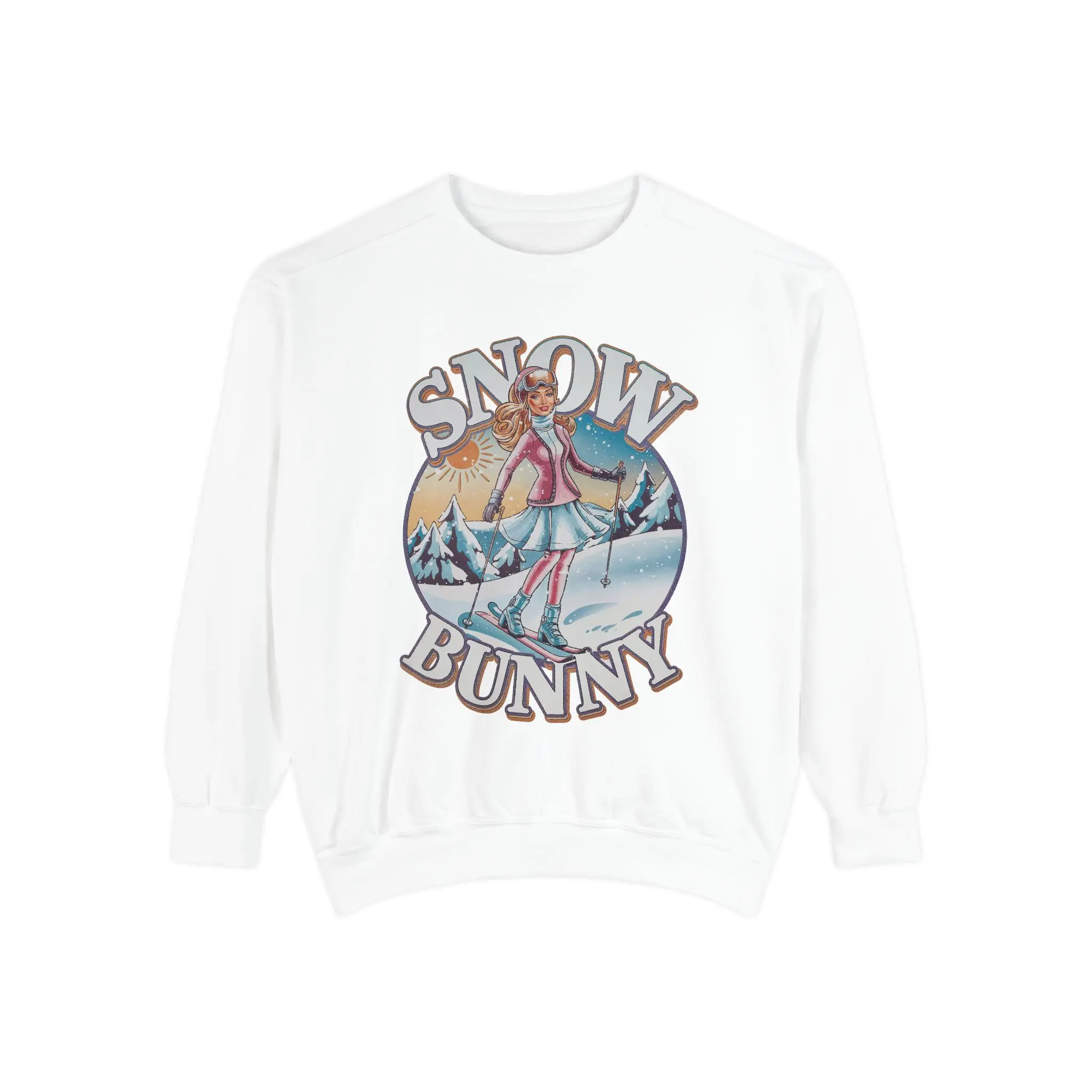 Snow Bunny - Vintage Women's Ski Crew Neck Sweatshirt