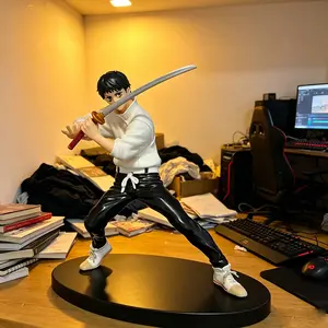 1 piece Jujutsu Kaisen Yuta Okkotsu Action Figure, Battle Version with Katana，Jujutsu Kaisen Yuta Okkotsu Statue, Samurai Pose with Katana & Base，Yuta Okkotsu Collectible Figure, Anime Peripheral for Desk & Room Decoration