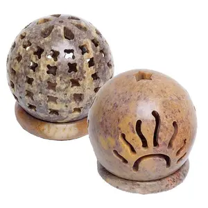 Round Cone Burner, Tea Lite Candle Holder - 1 Piece for Fragrance, Incense & Aroma Diffusion with Unique Charm