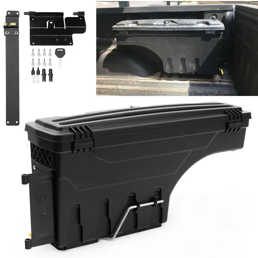CROSSDESIGN Car Storage Basket - RH Side Truck Bed Toolbox Car Organizer Compatible with Chevy Colorado & GMC Canyon 2015-2020