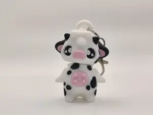 Cow Pixie Keychain - 3D Printed Fantasy Figurine