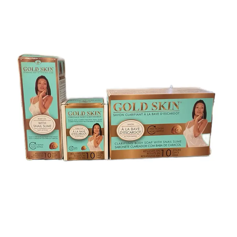 Gold Skin Clarifying set with snail for Moisturized and Improved Skin - Face Care