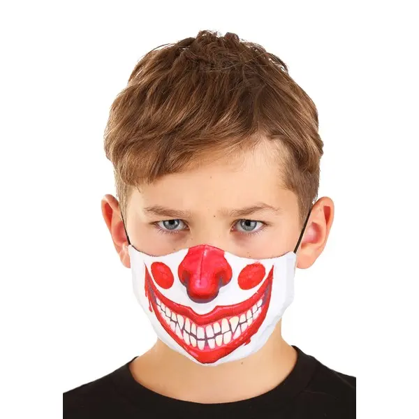 Kid's Clown Sublimated Face Mask