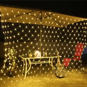Led Fishing Net Lamps Star Lighting Strings Waterproof Garland Outdoor Christmas Lights Decor Bushes Garden Party Wedding Xmas Decoration
