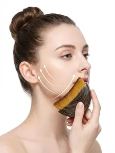 Lymphatic Contour Face Brush for Jawline & Chin Sculpting Dry Brushing Massager for Lymphatic Drainage & Facial Fatigue Relief Precision Design Soft Bristles 1PCS Daily Beauty Roller