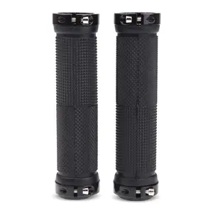 Double Lock-on Bike Handle Grips, Non-slip Rubber, Shock-absorbing, Easy-to-Install for MTB, Commuter Bike Upgrades