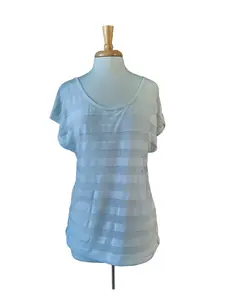 FADED GLORY Twister Sheer Top - Size Large