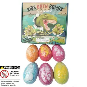 Dinosaur Egg Exploding Bath Salt Ball Christmas Gift Dinosaur Style Essential Oil Bath Bomb Body Care Product