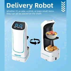 New Delivery Robot Toy Car, Remote Control Electric Robot, Fun Interactive Multifunction Toys, USB PD Charging, Suitable for Kids Ages 8-12