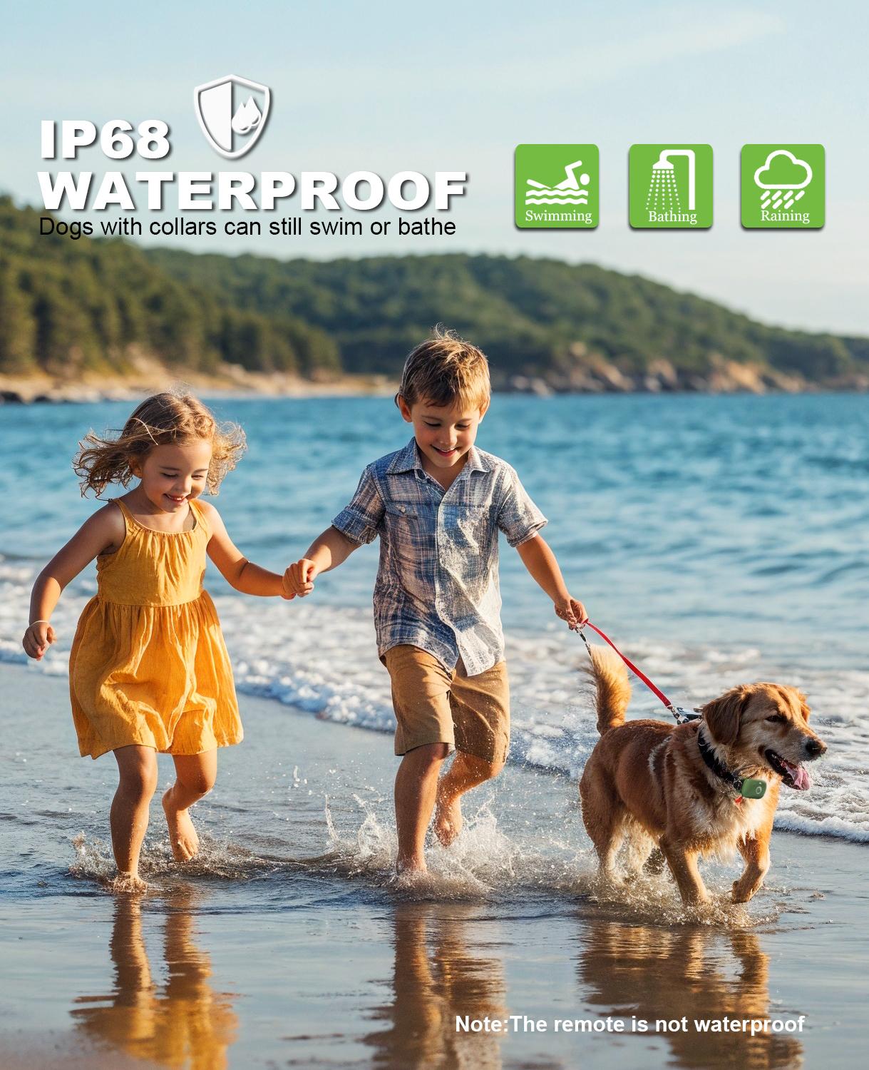 2026 Upgraded Dog Training Collar with Remote, 3 Training Modes Waterproof Rechargeable E-Collar for Dogs