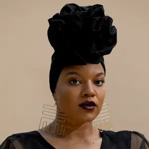 Black Magic Silk Headwrap