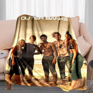 Outer Banks (2) Printed plush blankets are suitable for all seasons, soft and comfortable for sofas, mattresses, offices, outdoor use, camping, travel, and home use. Perfect for Black Friday,