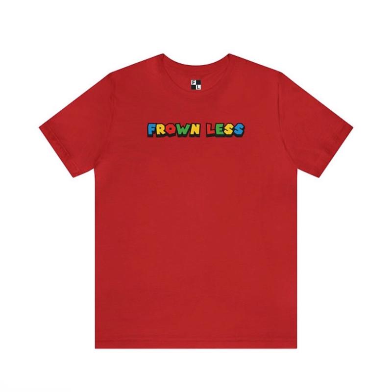 Short sleeve Mario frown less T-shirt