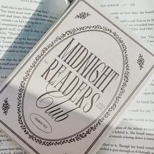 Midnight Readers Club Clear Back Flip Protective Case for Kindle Paperwhite, Colorsoft | Book Lover Gift