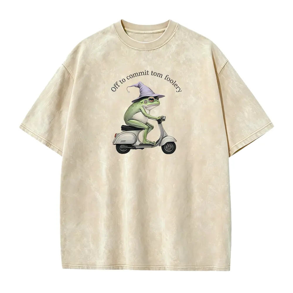 Washed T-shirt-Apricot