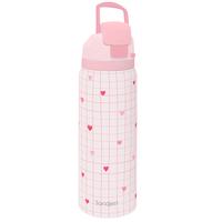 Pink Checkered Heart