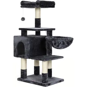 Multi-Level Cat Tree – Plush Condo Tower