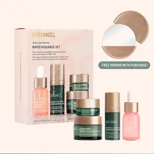 Biossance Rapid Radiance Set, Clean Skincare Gift for Glowing Skin, Beauty Gift for Holidays