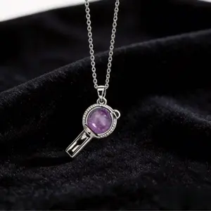 KPop Light Stick Pendant Necklace I Premium Fan Support Jewelry, ARMY Inspired Stylish Choker, Minimalist Cute Collarbone Chain, Must-Have Fan Merchandise, Lovely Present Option for Friends, Trendy Summer Outfit Matching Vibes Accessory alace beautiful