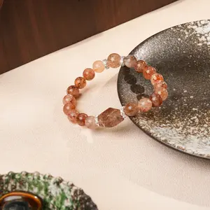 Black gold Super Seven bracelet 8mm