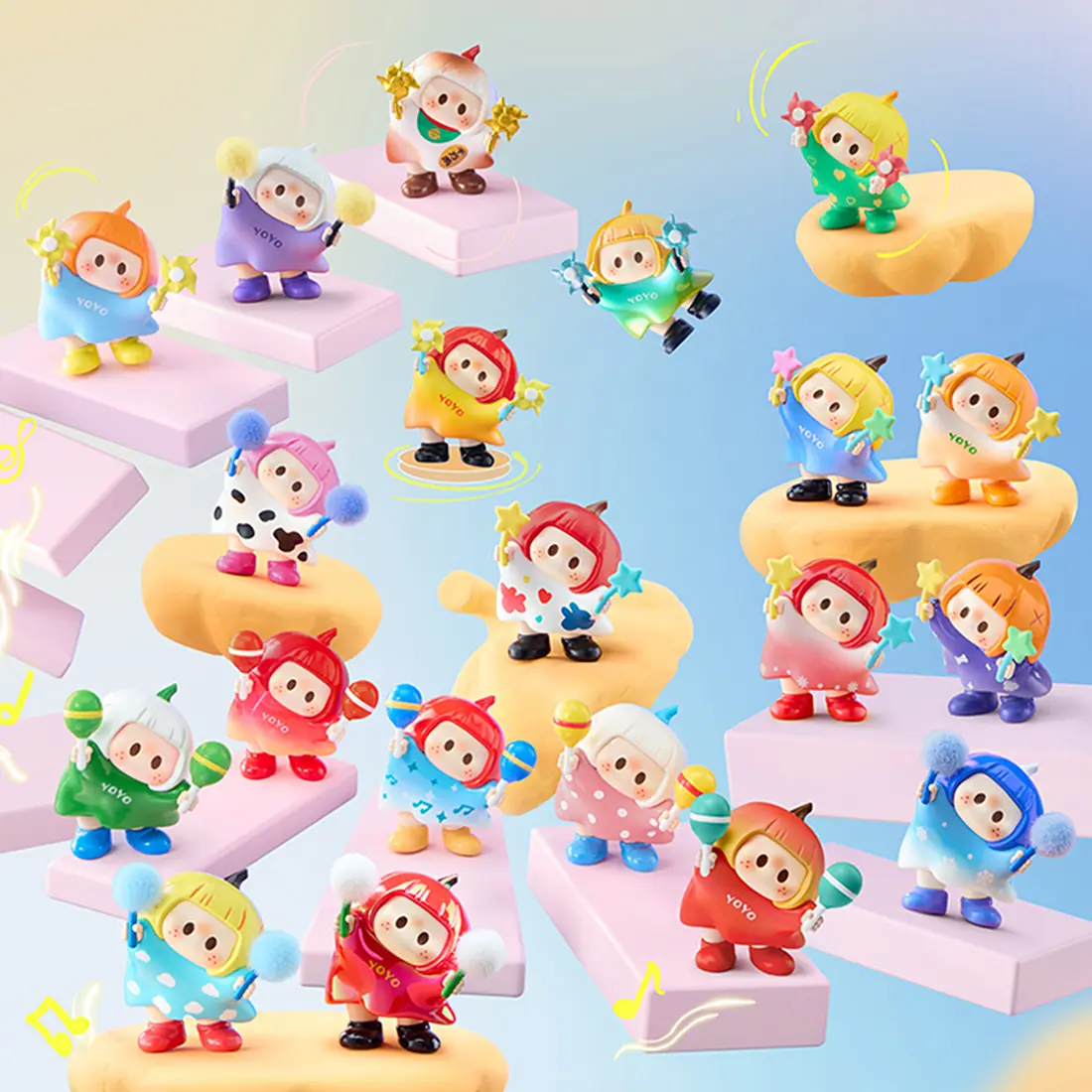 Miniso YOYO Cute Waitou Series Icon Box Figure Blind Box - Anime