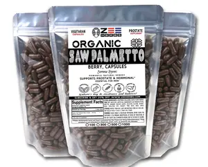 Saw Palmetto Berry Capsules - 1200mg Pure Natural Herbal Prostate Supplement for Daily Wellness