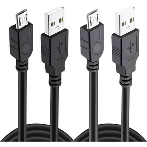 2 Pack 10Ft Controller Charging Cable for PS4, Play and Charge Micro USB Charger High Speed Data Sync Cord for Sony PlayStation 4 PS4 Slim/Pro Controller, Xbox One S/X Controller, Android