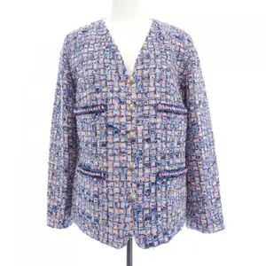 Pre-owned CHANEL Cotton Small Leather Goods Collarless Jacket