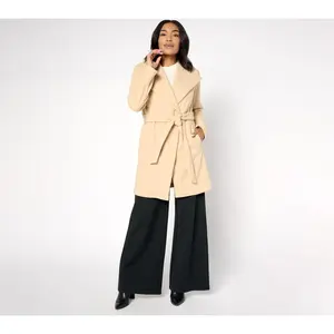 Studio Park x Amy Stran Brushed Double Knit Wrap Coat