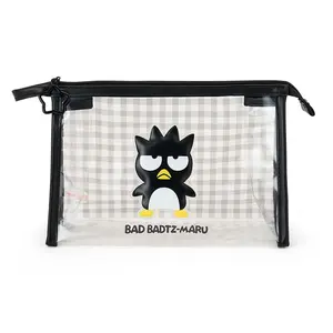 Badtz-maru Clear Gingham Zipper Pouch