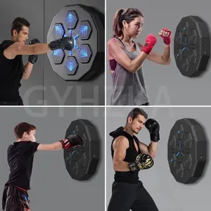 2024 New Smart Music Boxing Machine,9 Training Modes Led Boxing Machine,Can Play Music and Connect to Bluetooth Music Boxing Machine Wall,for Home Exercise (Color : A)
