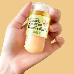 ROZINO Turmeric & Vitamin C Face And Neck Cream Stick Deeply Moisturize Rejuvenate Neck Skin On-the-Go Hydrating Smooth Care