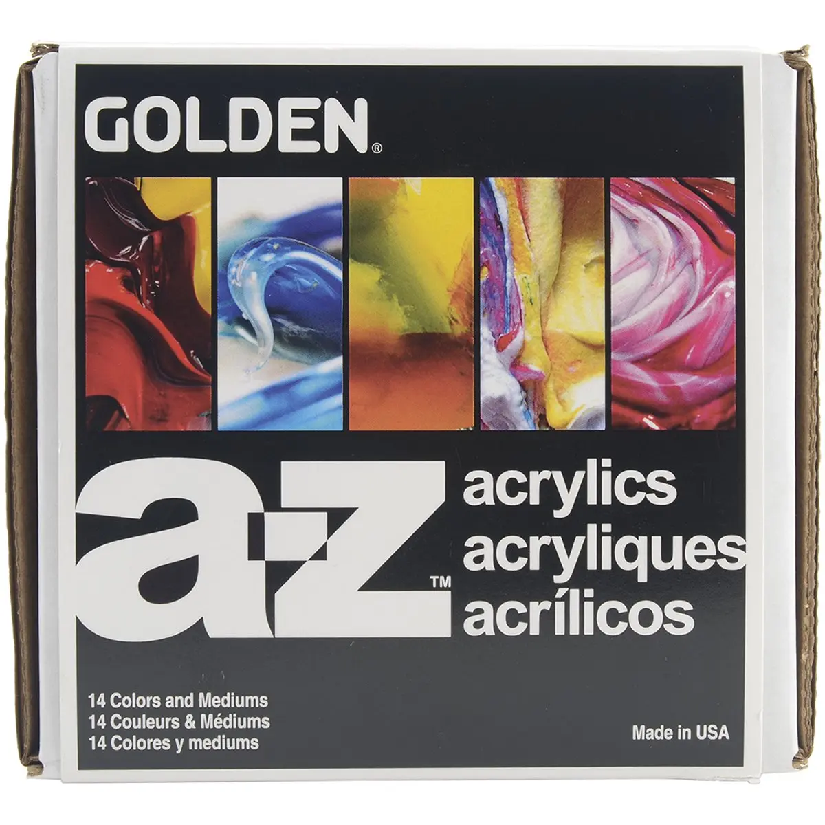 Golden Heavy Body Acrylic Paint Explorer Set with 10 Colors for Professional Artists