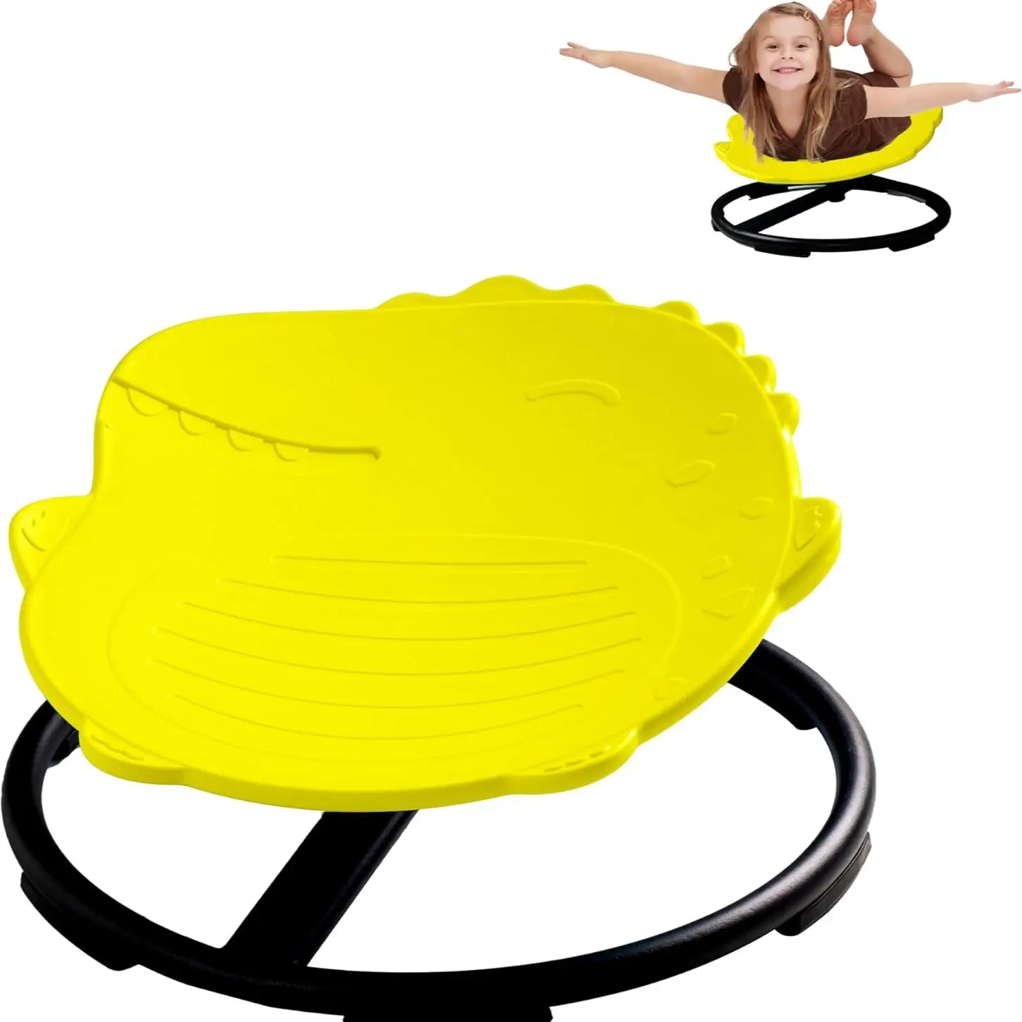 Dinosaur Swivel Chair,Yellow