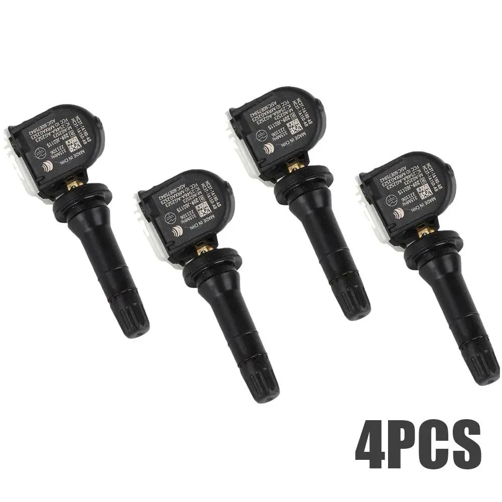 4 Pack TPMS Tire Pressure Monitoring Sensor, OEM HC3Z-1A189-A TPMS42 433MHz, Perfect Replacement for Ford F-Series Super Duty Lincoln Full Line Vehicles