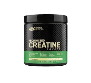 Optimum Nutrition Micronized Creatine Monohydrate Powder, Unflavored, Keto Friendly, 60 Servings (Packaging May Vary) Supplement Healthcare Dietary Fitness Edible Protein Drink Workout Muscle